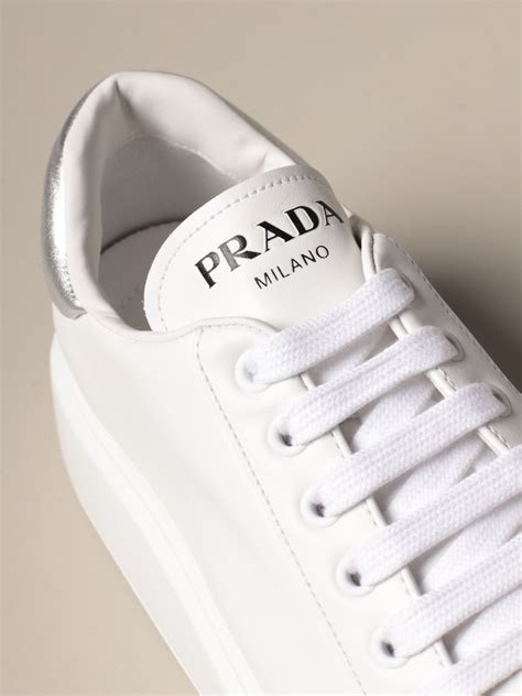 white prada shoes